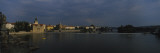 Buildings at the Waterfront, Charles Bridge, Vltava River, Prague, Czech Republic Wall Decal by Panoramic Images 