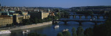 Bridges across a River, Charles Bridge, Vltava River, Prague, Czech Republic Wall Decal by Panoramic Images 