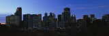Buildings Lit Up at Night, Calgary, Alberta, Canada Wall Decal by Panoramic Images 