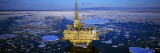 Oil Production Platform in Icy Water, Cook Inlet, Trading Bay, Alaska, USA Wall Decal by Panoramic Images 