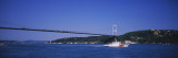 Boat Passing under Faith Bridge, Babek, Bosphorus, Istanbul, Turkey Wall Decal by Panoramic Images 
