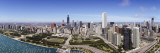 Aerial View of Lake Michigan, Lake Shore Drive, Chicago, Illinois, USA Autocollant mural par Panoramic Images 
