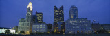 Buildings Lit Up at Night, Columbus, Ohio, USA Wall Decal by Panoramic Images 