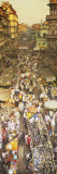 Crowd at a Street Market, Mumbai, India Wall Decal by Panoramic Images 