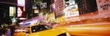 Yellow Taxi on the Road, Times Square, Manhattan, New York City, New York, USA Wandabziehbild von Panoramic Images 