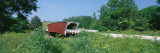 Cedar Covered Bridge in a Forest, Madison County, Iowa, USA Wall Decal by Panoramic Images 