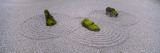 Moss on Three Stones in a Zen Garden, Washington Park, Portland, Oregon, USA Wall Decal by Panoramic Images 