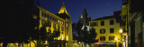 Buildings Lit Up at Night, Cathedral Se, Funchal, Madeira, Portugal Wall Decal by Panoramic Images 