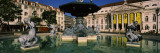 Fountain in Front of an Opera House, Praca Rossio, National Theatre Dona Maria Ii, Lisbon, Portugal Wall Decal by Panoramic Images 