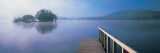 Lake with Mountains, Llangorse Lake, Brecon Beacons, Brecon Beacons National Park, Wales Wall Decal by Panoramic Images 