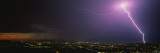 Lightning Storm at Night Wall Decal by  Panoramic Images