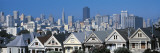 Victorian Houses Steiner Street, San Francisco, CA, USA Autocollant mural par  Panoramic Images