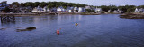 View of Two People Kayaking in the Sea, Boothbay Harbor, Lincoln County, Maine, USA Wall Decal by Panoramic Images 