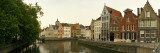 Buildings at the Waterfront, Bruges, West Flanders, Belgium Wall Decal by Panoramic Images 
