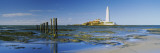 Lighthouse on Island, St. Mary's Lighthouse, St Mary's Island, Whitley Bay, Northumberland, England Wall Decal by  Panoramic Images