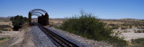 Railroad Track Leading Towards a Railway Bridge, Namibia Wall Decal by Panoramic Images 