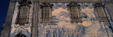 Detail of Azulejo Art on the Wall of a Church, Carmo Church, Porto, Portugal Wall Decal by Panoramic Images 