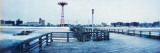 City in Winter, Coney Island, Brooklyn, New York City, New York State, USA Autocollant mural par Panoramic Images 
