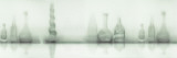 Assorted Glassware on a White Background Wall Decal by Panoramic Images 
