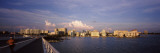 Bridge with City Skyline at the Waterfront, John Ringling Causeway Bridge, Sarasota Bay, Sarasota,  Wall Decal by Panoramic Images 