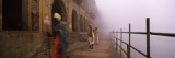 Saints in a Temple, Yamuna River, Vrindavan, Mathura District, Uttar Pradesh, India Wall Decal by Panoramic Images 