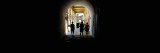 Tourists in Corridor of Castle, Castillo De San Cristobal, Old San Juan, San Juan, Puerto Rico Wall Decal by Panoramic Images 