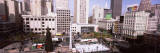 View of an Ice Skating Rink in a City, Union Square, San Francisco, California, USA Wall Decal by Panoramic Images 