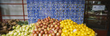 Fruits and Vegetables in a Market, Funchal, Madeira, Portugal Kalkomania ścienna autor Panoramic Images
