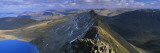 Hikers Hiking on a Mountain, Striding Edge, Helvellyn, English Lake District, Cumbria, England Wall Decal by  Panoramic Images