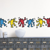 Untitled (Dancing Dogs) Autocollant mural par Keith Haring