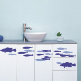 Fish shoal (Water Resistant Decal) Autocollant mural