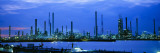 Factory Lit Up at Dusk, Antwerp, Belgium Wall Decal by  Panoramic Images