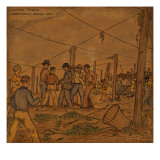 A Hop Field of Strikers and Farmers in Independence Giclee Print by Ronald Ginther