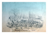 Blackfoot Council Group Lámina giclée por Gustav Sohon