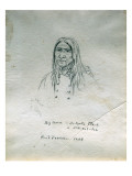 Portrait of Big Canoe Or-Tunta Tle-A or Nek-Hal-Tsa Giclee Print by Gustav Sohon