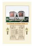Whittier Apartment Hotel Autocollant mural par Geo E. Miller