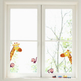 Giraffes and monkeys (Window Decal) - Duvar Çıkartması Giraffes and monkeys (Window Decal) - Duvar Çıkartması