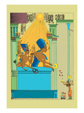Khuenaten Distributing Gifts to Courtiers Wall Decal by J. Gardner Wilkinson