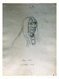 Portrait of Lone Bird Nez Perce Chief Giclee Print by Gustav Sohon