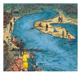 Opening Day on the Cedar River Giclee Print by Ronald Ginther