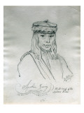 Portrait of Spokan Garry Head Chief of the Spokan Tribe Giclee Print by Gustav Sohon