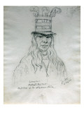Portrait of Lawyer Hal-Hal-Tlostsot Head Chief of the Nez Perce Tribe Giclee Print by Gustav Sohon