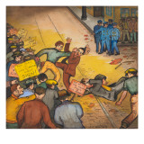 The Seattle Post Intelligencer Strike of 1936 Giclee Print by Ronald Ginther