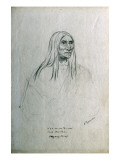 Portrait of Nen-Ne-As-Ta-Cui Chief Mountain Piegan Chief Lámina giclée por Gustav Sohon