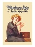 Wireless Age: The Radio Magazine Wall Decal by D. Gross