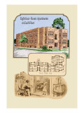 Eight Four-Room Apartments on Each Floor Wall Decal by Geo E. Miller