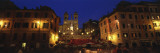 Buildings Lit Up at Night in a City, Spanish Steps, Trinita Dei Monti, Rome, Italy Vinilos decorativos por Panoramic Images