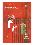 Christmas Greetings Wall Decal by C. Coles Phillips