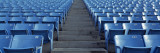 Empty Blue Seats in a Stadium, Soldier Field, Chicago, Illinois, USA Wall Decal by Panoramic Images 