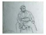 Portrait of Col. Cumming Commissioner at the Blackfoot Treaty Lámina giclée por Gustav Sohon